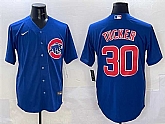 Men's Chicago Cubs #30 Kyle Tucker Royal Cool Base Stitched Jersey,baseball caps,new era cap wholesale,wholesale hats